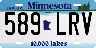 MN license plate 589LRV