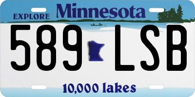 MN license plate 589LSB