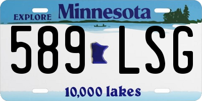 MN license plate 589LSG