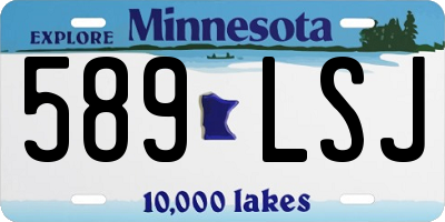MN license plate 589LSJ
