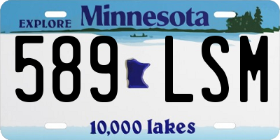 MN license plate 589LSM
