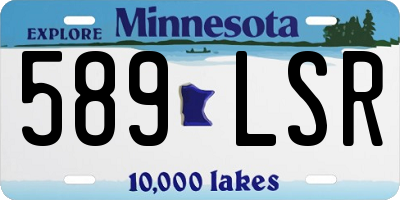 MN license plate 589LSR