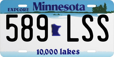MN license plate 589LSS