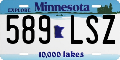 MN license plate 589LSZ