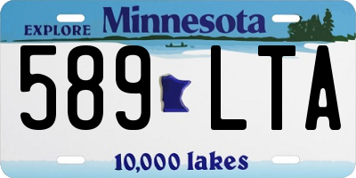 MN license plate 589LTA