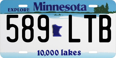 MN license plate 589LTB