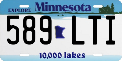 MN license plate 589LTI