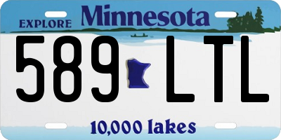 MN license plate 589LTL