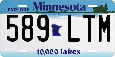 MN license plate 589LTM