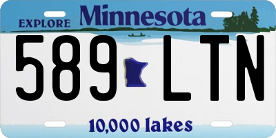 MN license plate 589LTN