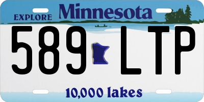 MN license plate 589LTP