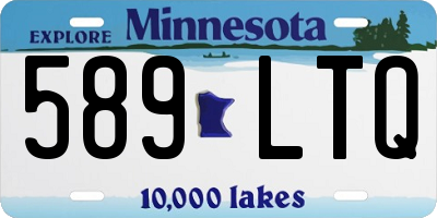 MN license plate 589LTQ