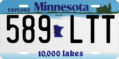 MN license plate 589LTT