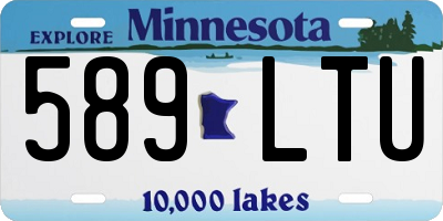 MN license plate 589LTU