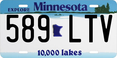 MN license plate 589LTV
