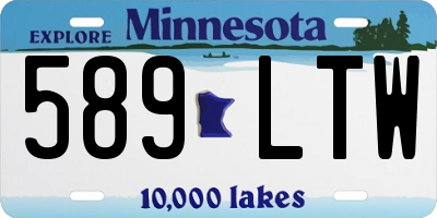 MN license plate 589LTW