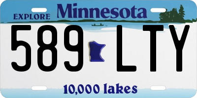 MN license plate 589LTY