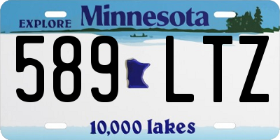 MN license plate 589LTZ