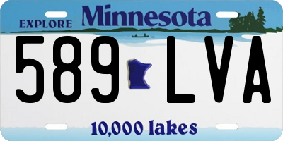 MN license plate 589LVA