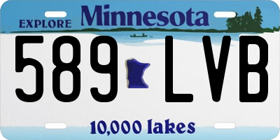 MN license plate 589LVB
