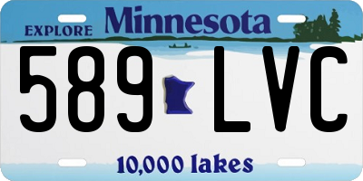 MN license plate 589LVC