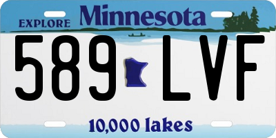 MN license plate 589LVF