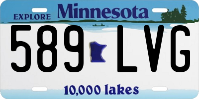MN license plate 589LVG