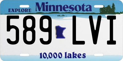 MN license plate 589LVI