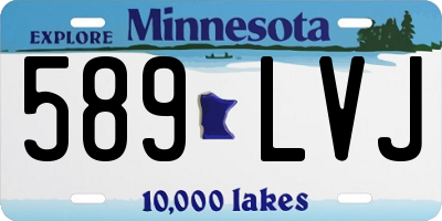 MN license plate 589LVJ