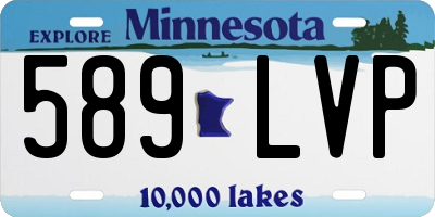 MN license plate 589LVP