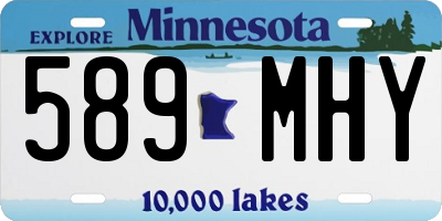 MN license plate 589MHY