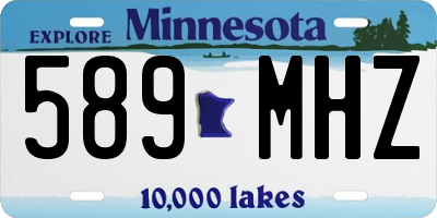 MN license plate 589MHZ