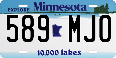 MN license plate 589MJO