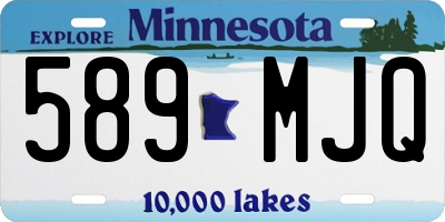 MN license plate 589MJQ