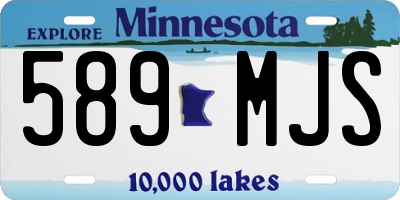 MN license plate 589MJS