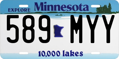 MN license plate 589MYY