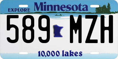 MN license plate 589MZH