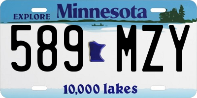 MN license plate 589MZY