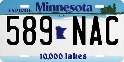 MN license plate 589NAC