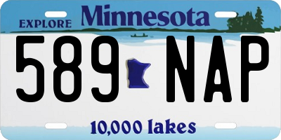 MN license plate 589NAP