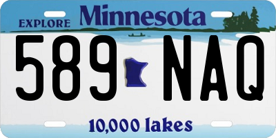 MN license plate 589NAQ
