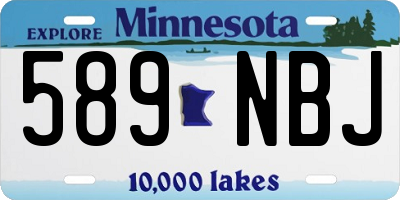 MN license plate 589NBJ