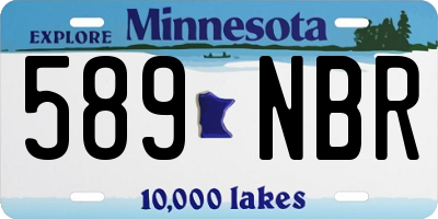 MN license plate 589NBR
