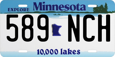 MN license plate 589NCH