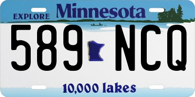 MN license plate 589NCQ