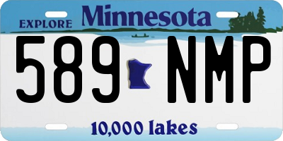 MN license plate 589NMP