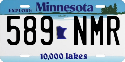 MN license plate 589NMR