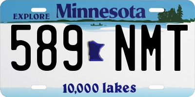MN license plate 589NMT