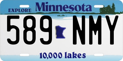 MN license plate 589NMY