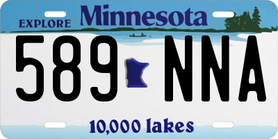 MN license plate 589NNA